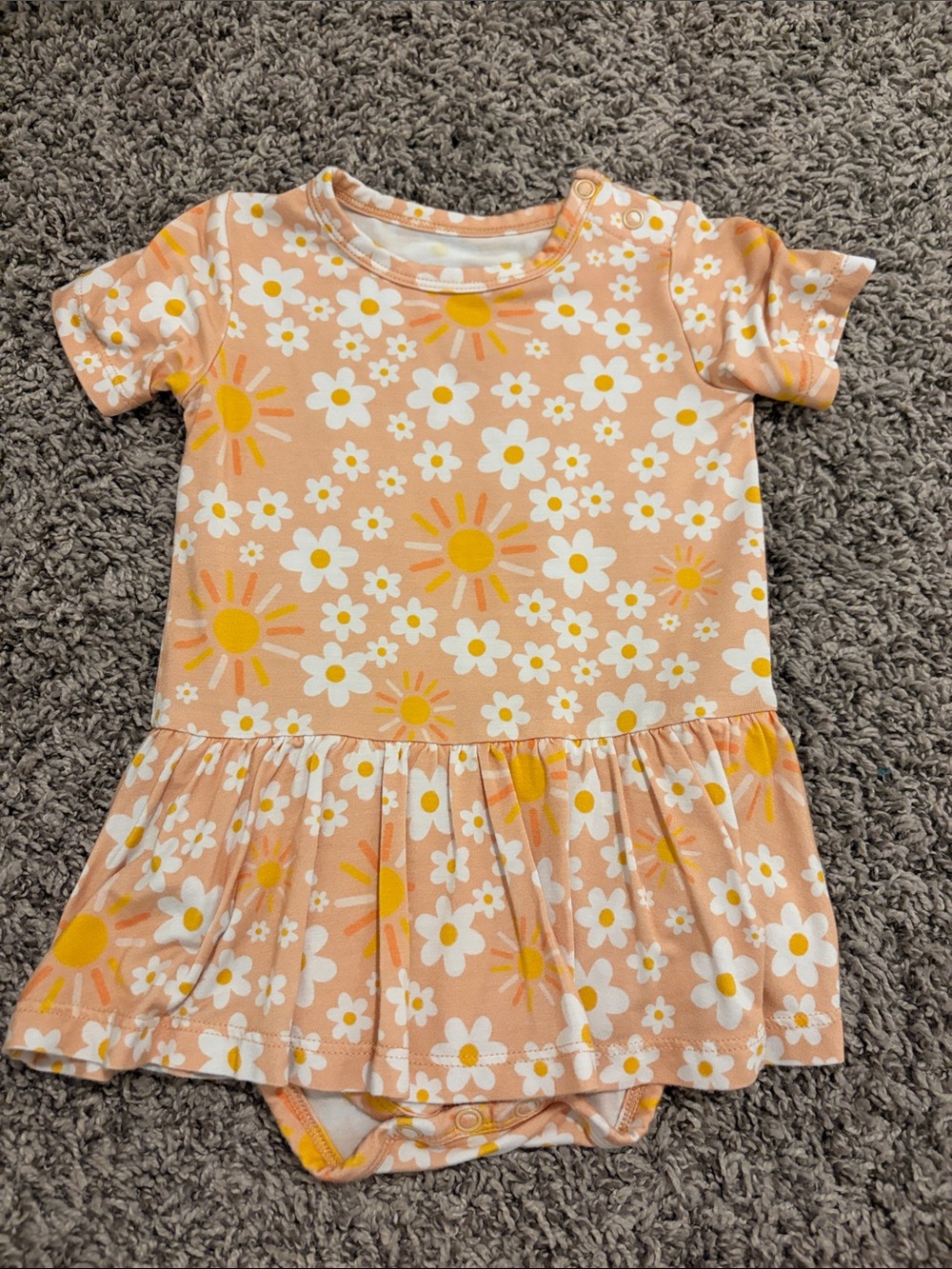 Daisy Short-Sleeve Dress Bodysuit